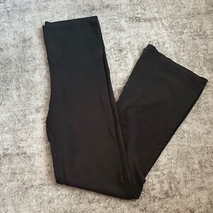 Victoria's Secret Black Cotton High-Waist Flared Leggings